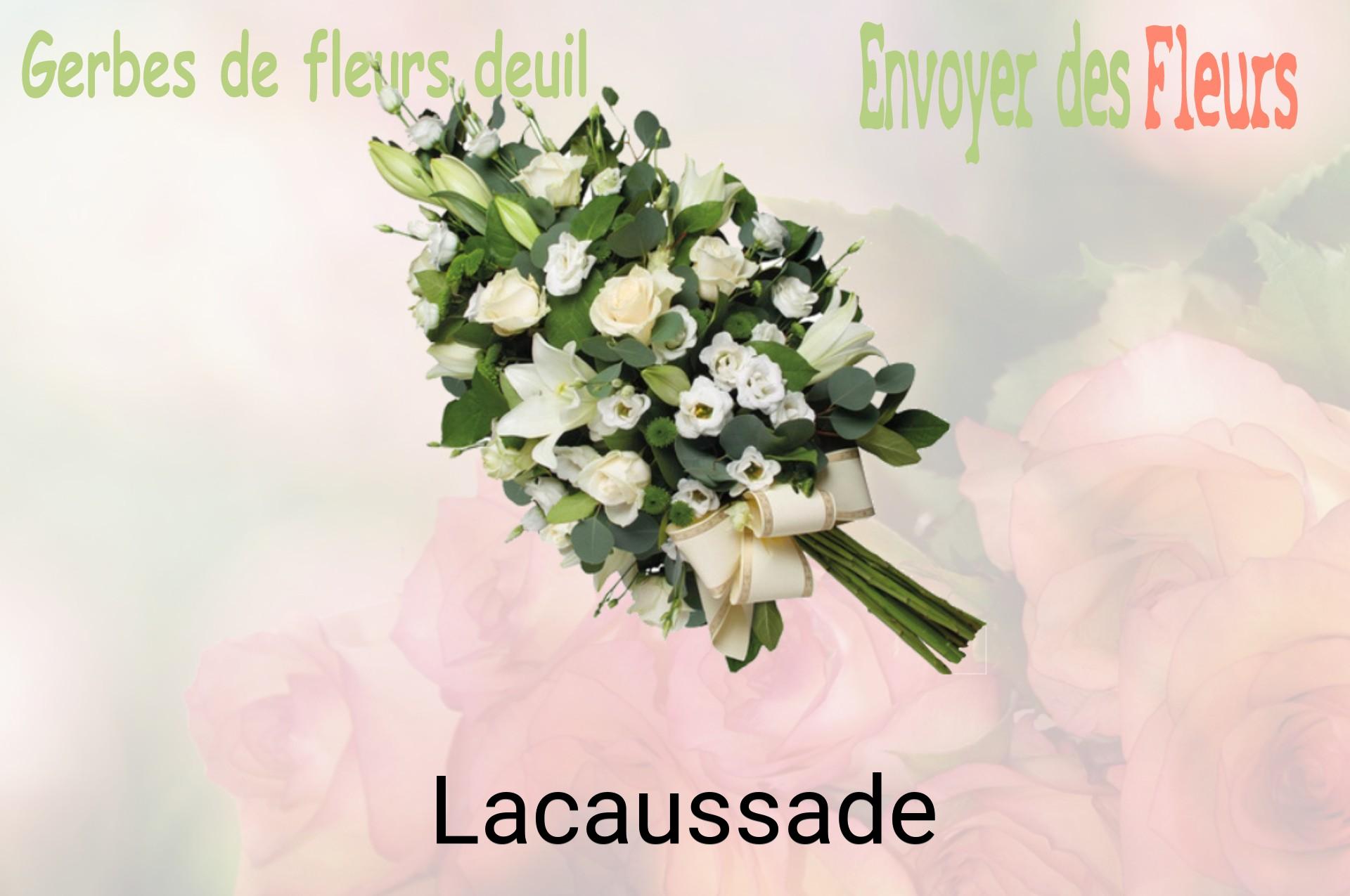 Gerbe de fleurs de deuil livrée à Lacaussade
